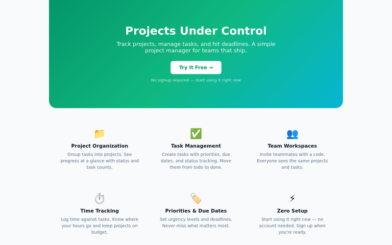 Project Tracker